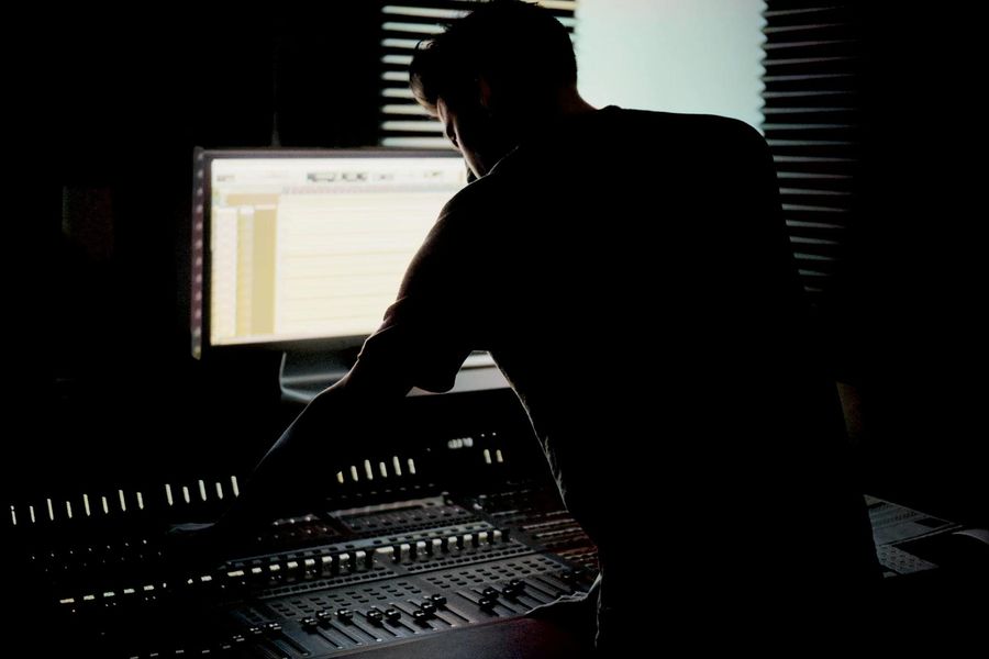 Sven Gerlach working on at a Computer